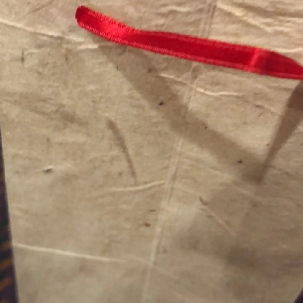 New 20 count small rice paper bags with red satin ribbon ties